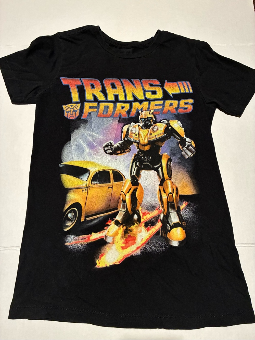 Black Transformers Bumblebee Graphic Tee
